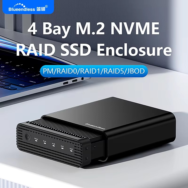 Aluminum M2 4-Bay USB4 Externa - огляд і ціна External Ssd