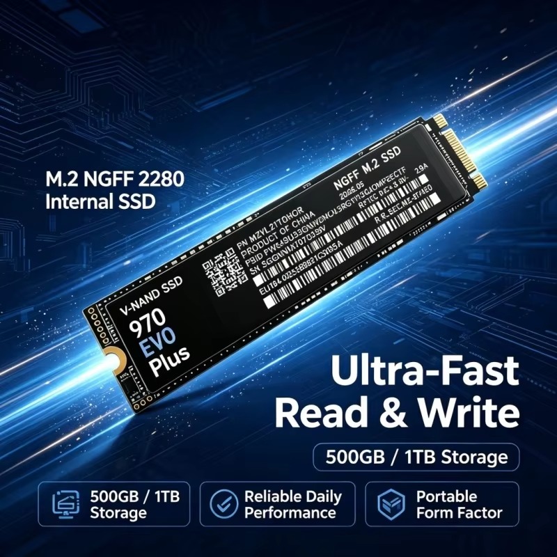 970 EVO Plus M.2 NGFF SSD  TLC - огляд і ціна Samsung Ssd